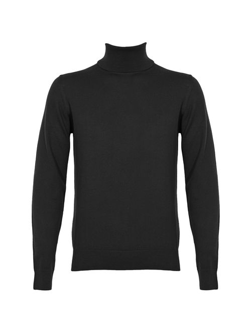 Maglia ciclista basic silm in merinos Nero Alpha studio | AU-3012G1002